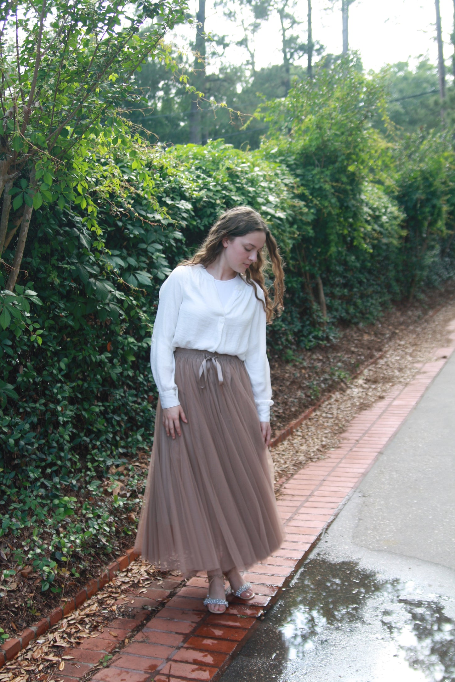 The Tulle Skirt in Mocha